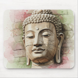 Tapis De Souris Tête de Bouddha en Pierre