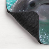 Tapis De Souris Tête de dauphin dans l'eau bleu vert (Coin)