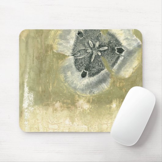 Tapis De Souris Tête de fleurs Abstraite de texture laquée (Avec souris)