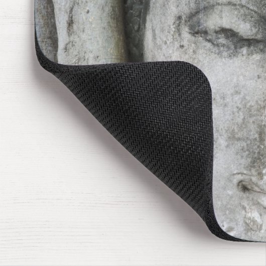 Tapis De Souris Tête de grès de Bouddha cernée d'un arbre (Coin)
