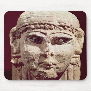 Tapis De Souris Tête de la déesse Ishtar, d'Amman, la Jordanie