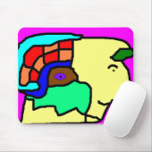 Tapis De Souris Tête de la statue (Avec souris)