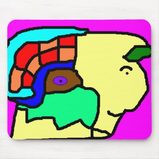 Tapis De Souris Tête de la statue (Devant)