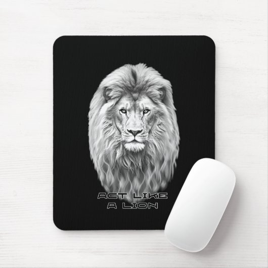 Tapis De Souris Tête de lion (Avec souris)