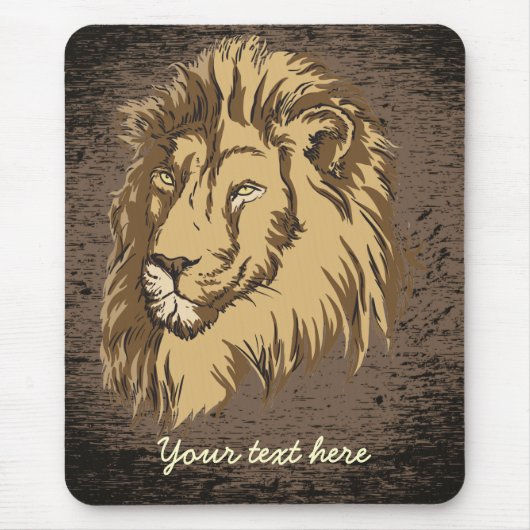 Tapis De Souris Tête de lion mousepac personnalisé (Devant)