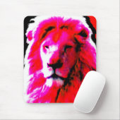 Tapis De Souris Tête de lion Pink mousepac (Avec souris)