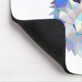 Tapis De Souris Tête de loup polygonale géométrique (Coin)