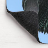 Tapis De Souris Tête de Rooster Ayam Cemani (Coin)