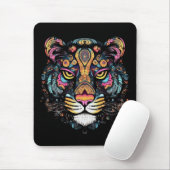 Tapis De Souris Tête de tigre (Avec souris)