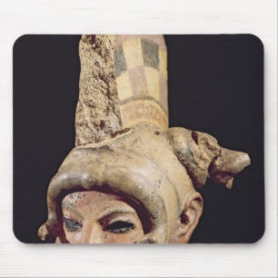Tapis De Souris Tête d'un guerrier portant un casque