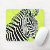 Tapis De Souris Tête verte Mousepad de zèbre (Avec souris)