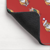 Tapis De Souris Têtes et Tails Ginger Chat Motif de Noël (Coin)