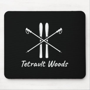 Tapis De Souris Tetrault Woods Ski Ski Skieur Nordique Alpin Vacan