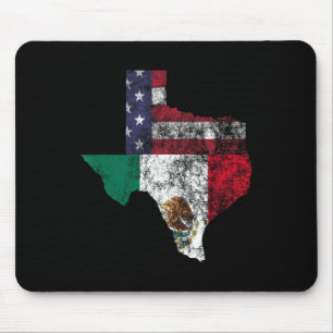 Tapis De Souris Texas Mexique Drapeau Américain Cinco De Mayo Mexi