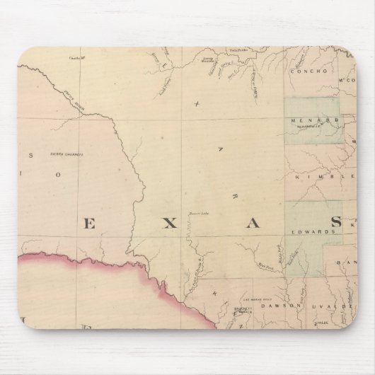 Tapis De Souris Texas, partie occidentale (Devant)