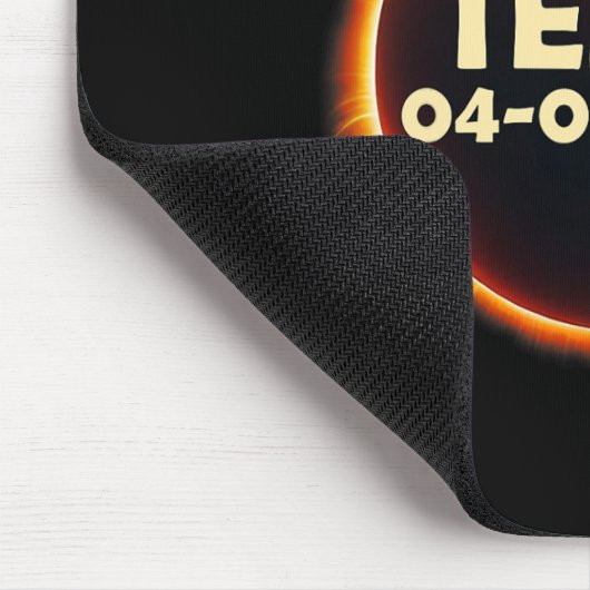 Tapis De Souris Texas Solar Eclipse 2024 Avril 8 Totalité Texas (Coin)