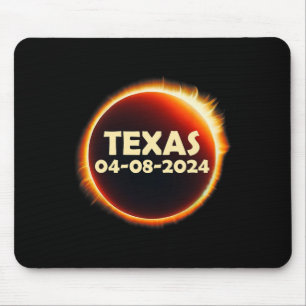 Tapis De Souris Texas Solar Eclipse 2024 Avril 8 Totalité Texas