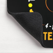 Tapis De Souris Texas Solar Eclipse 2024 Partie Total États-Unis C (Coin)