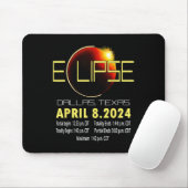 Tapis De Souris Texas Solar Eclipse 2024 Solar Eclipse Funny Texas (Avec souris)