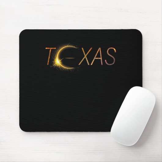 Tapis De Souris Texas Solar Eclipse 2024 Total Solar Eclipse Texas (Avec souris)