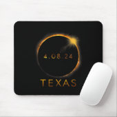 Tapis De Souris Texas Total Solar Eclipse Avril 8 2024 Texas Solar (Avec souris)