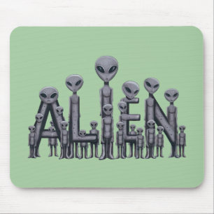 Tapis De Souris Texte Alien