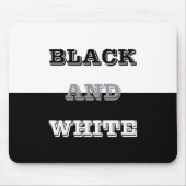 Tapis De Souris Texte Blanc Gris Noir Et Couleurs Solides (Devant)