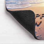Tapis De Souris Texte Bonne Année Plage (Coin)