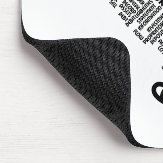 Tapis De Souris Texte comptable (Coin)