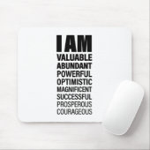 Tapis De Souris Texte cool Graphique Réussite Affirmation Word Tex (Avec souris)