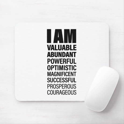 Tapis De Souris Texte cool Graphique Réussite Affirmation Word Tex (Avec souris)