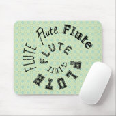 Tapis De Souris Texte de la spirale de flute (Avec souris)