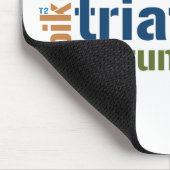 Tapis De Souris Texte de triathlon (Coin)