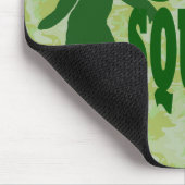 Tapis De Souris Texte du slogan vert parti (Coin)