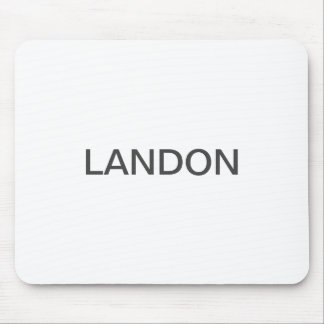 Tapis De Souris Texte modifiable moderne | Blanc et gris foncé