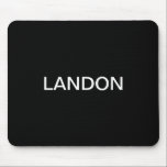 Tapis De Souris Texte modifiable moderne | Noir et blanc<br><div class="desc">Editable look minimaliste,  éditer comme vous voulez!</div>