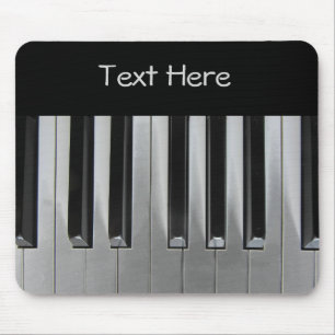 Tapis De Souris Texte personnalisé ébène et ivoire