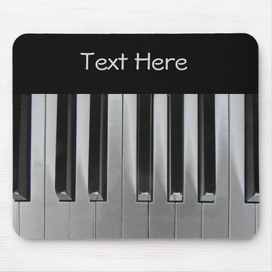 Tapis De Souris Texte personnalisé ébène et ivoire (Devant)