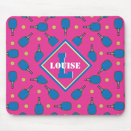 Tapis De Souris Texte personnalisé Pickleball Playtime (Devant)