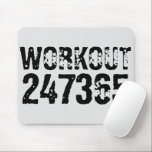 Tapis De Souris Texte usé et rayé Workout 247365 noir<br><div class="desc">Texte usé et rayé Workout 247365 en noir avec arrière - plan blanc. Parfait pour tous ceux qui font du levage,  de la remise en forme,  de l'entraînement,  de la musculation et d'aller à la salle de gym.</div>