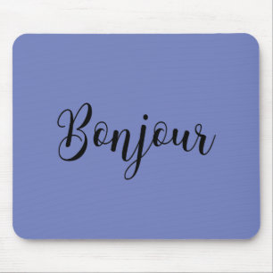 Tapis De Souris TexteNoirBonjour