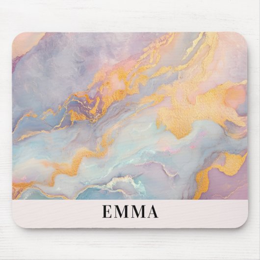 Tapis De Souris Texture Abstraite de Pierre d'Opale (Devant)