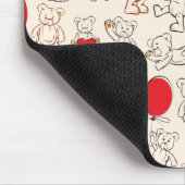 Tapis De Souris Texture avec le nounours (Coin)