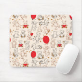 Tapis De Souris Texture avec le nounours (Avec souris)