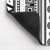 Tapis De Souris texture aztèque décorative BN (Coin)