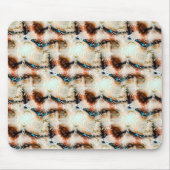 Tapis De Souris Texture beige tordue avec des tons brûlés et coulé (Devant)