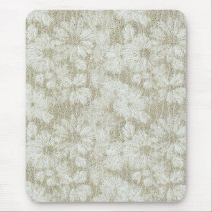 Tapis De Souris Texture crémeuse veloutée de marguerite florale