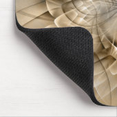 Tapis De Souris Texture d'art fractal abstrait de tons terrestres (Coin)