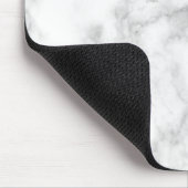 Tapis De Souris Texture de faux marbre blanc et gris (Coin)