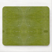 Tapis De Souris Texture de l'alligator vert citron (Devant)
